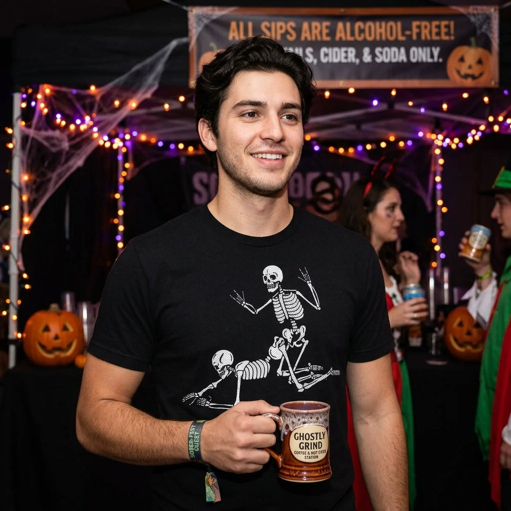 Doggy Style Skeletons Men's T Shirt