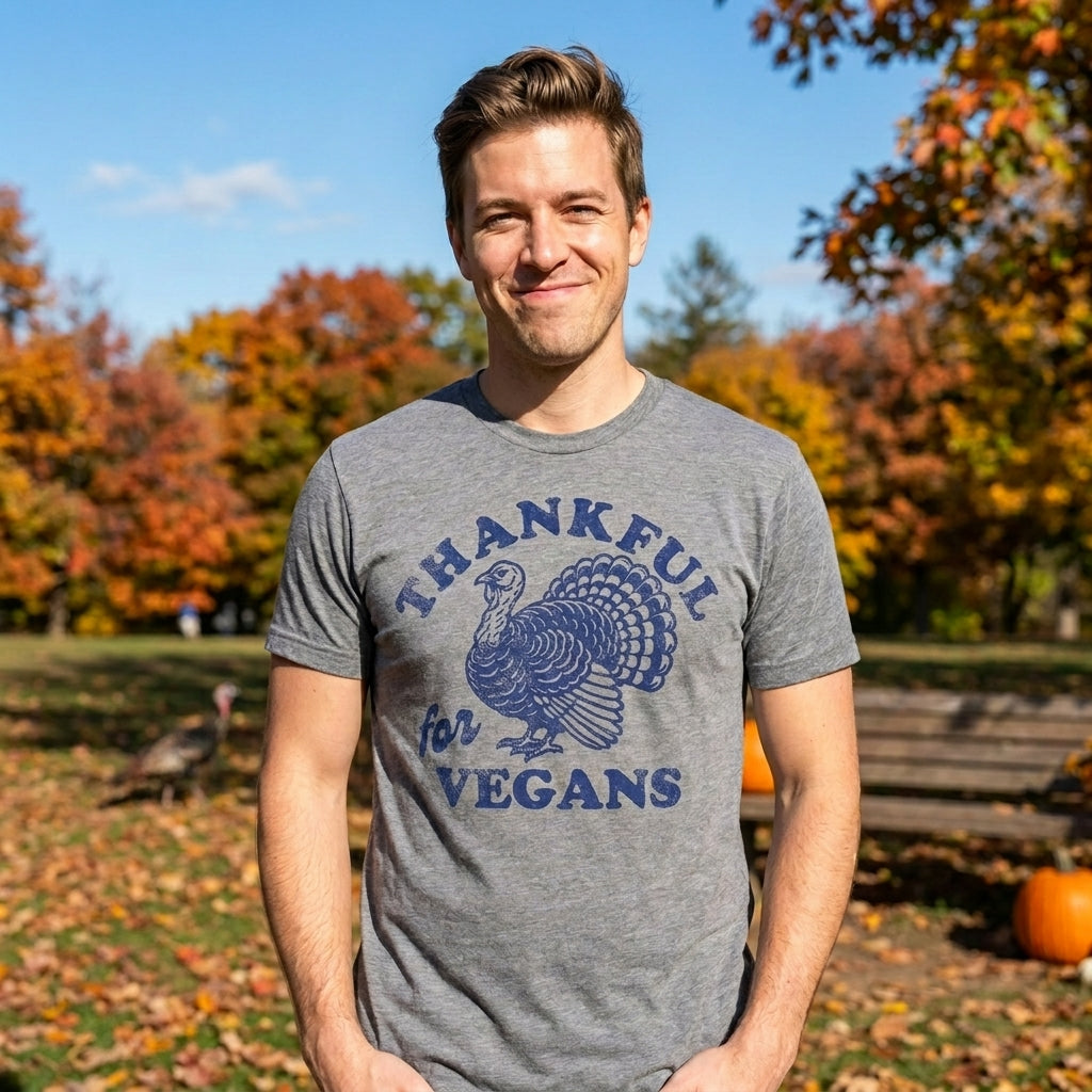 Thankful For Vegans Men's T Shirt