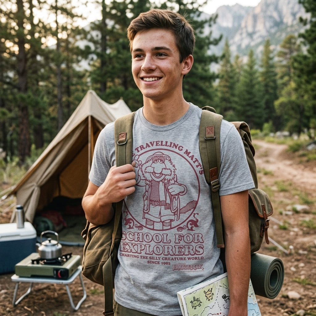 Uncle Traveling Matt's School For Explorers Men's T Shirt