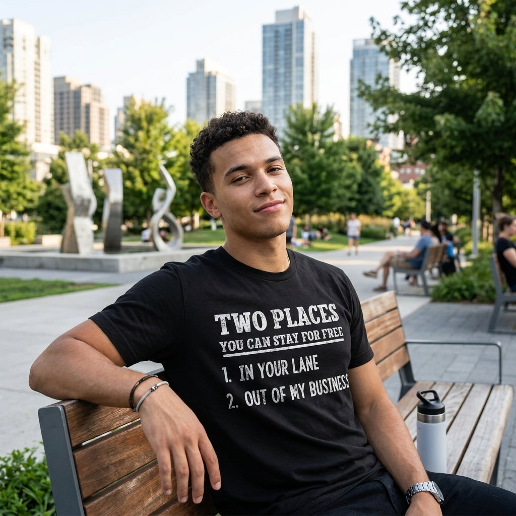 Two Places You Can Stay For Free Men's T Shirt