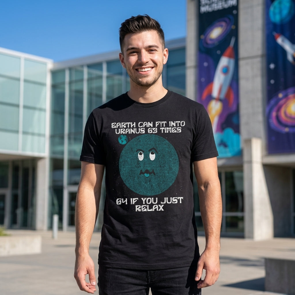 Earth Can Fit Into Uranus 63 Times Men's T Shirt