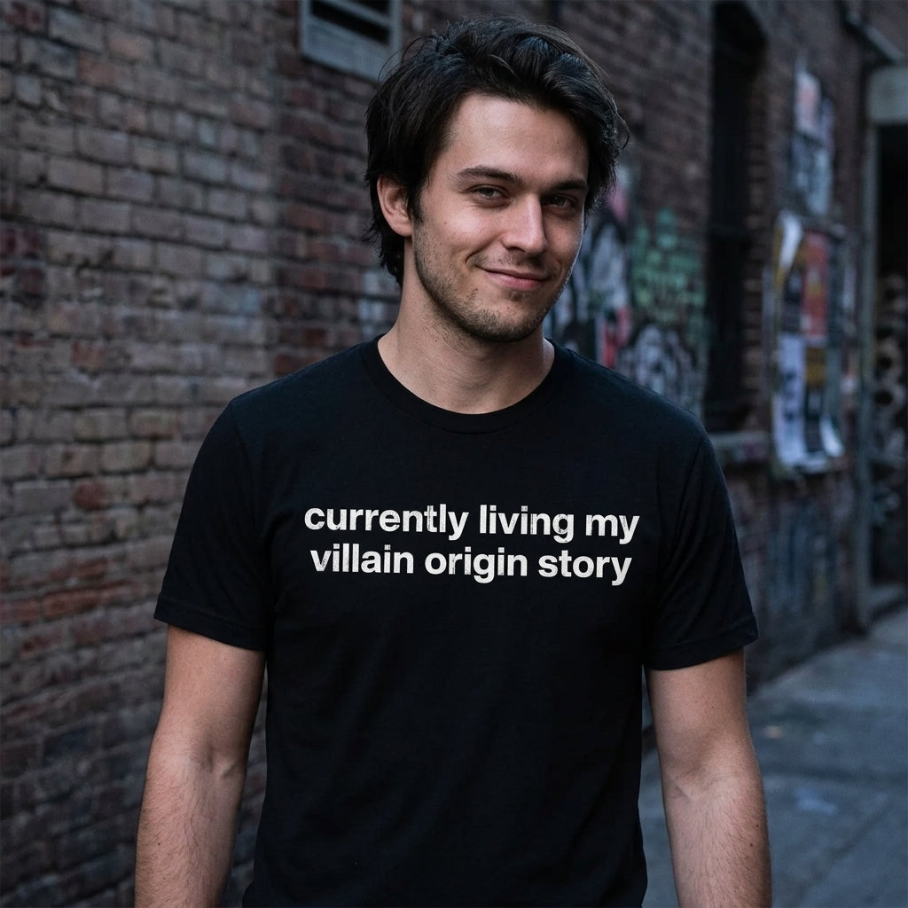 Currently Living My Villian Origin Story Men's T Shirt