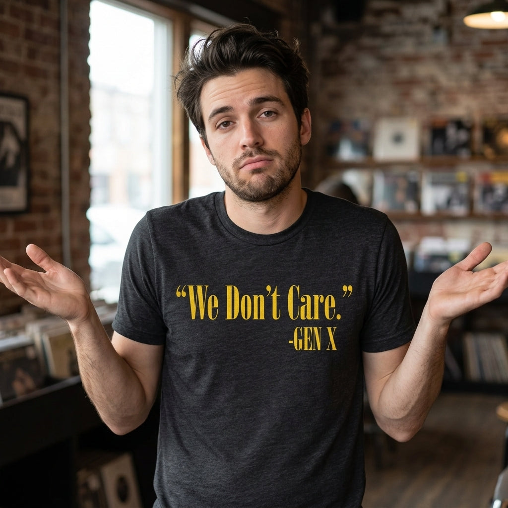 We Dont Care Gen X Men's T Shirt