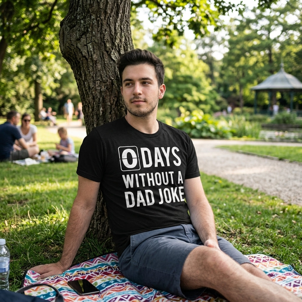 0 Days Without A Dad Joke Men's T Shirt