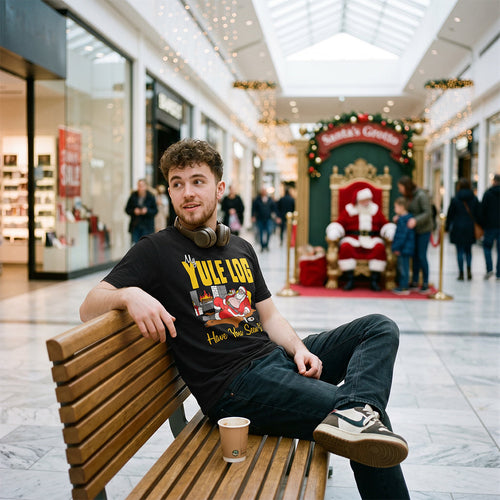 My Yule Log Have You Seen It Men's T Shirt